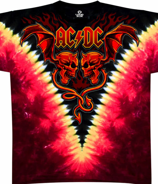 AC-DC Evil Wings Tie-Dye Tee