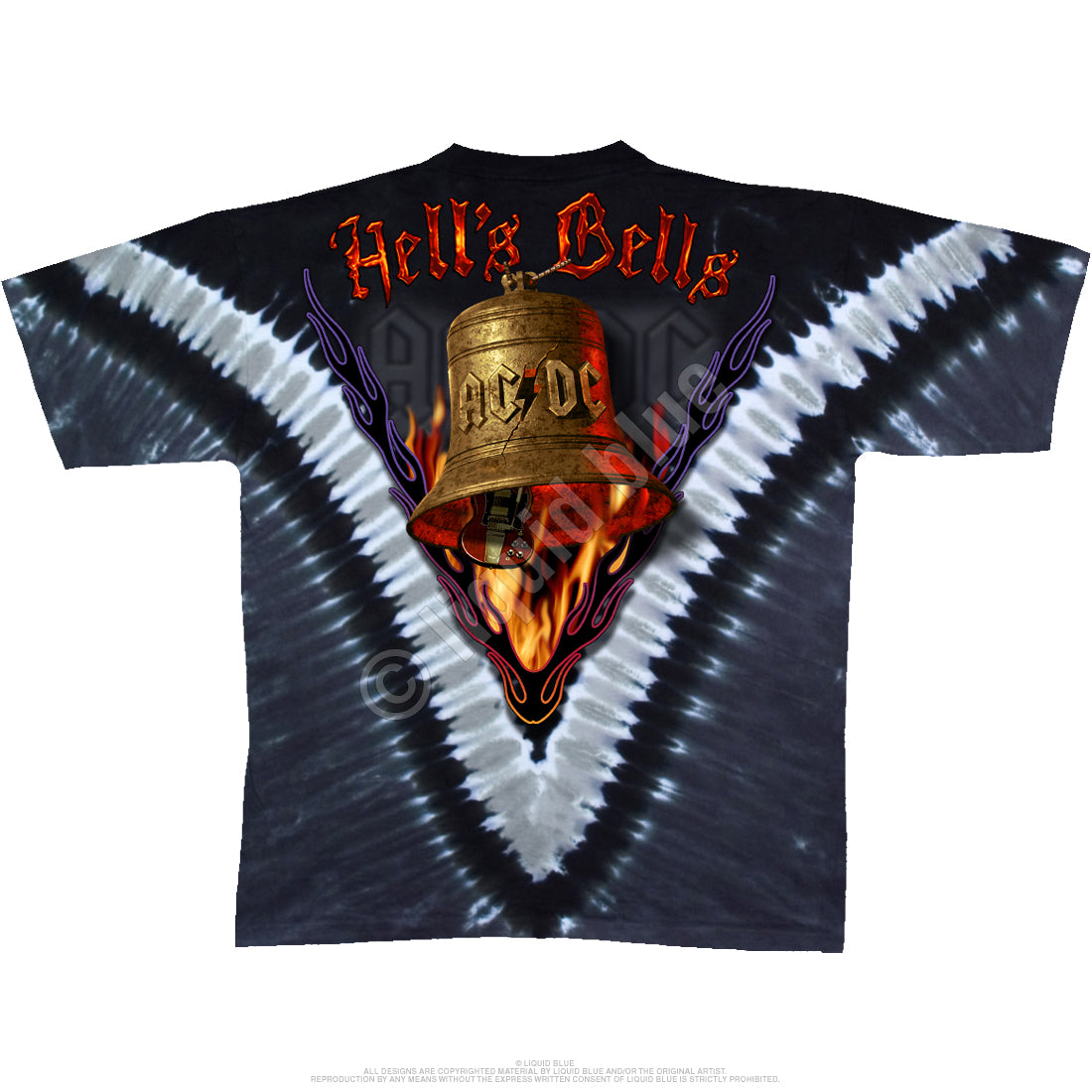 AC-DC Hells Bells Tie-Dye Tee