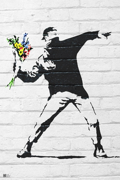 Banksy Flower Bomber Poster #307
