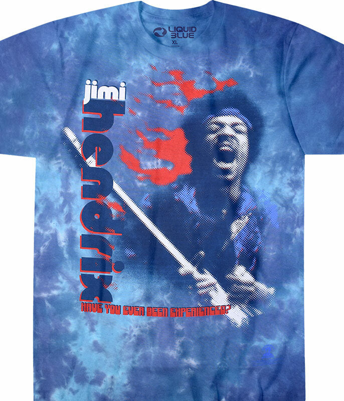 Jimi Hendrix Fire Tie-Dye Tee