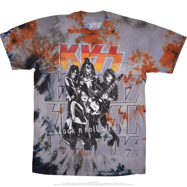 Kiss Rock and Roll All Nite Tye-Die Tee